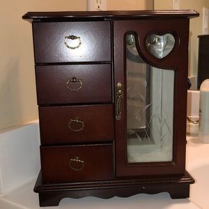Dark wood Jewelry Box